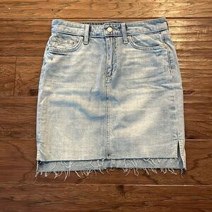 Joe’s Jeans High Waist Hi-Lo Hem Denim Mini Skirt Size 26